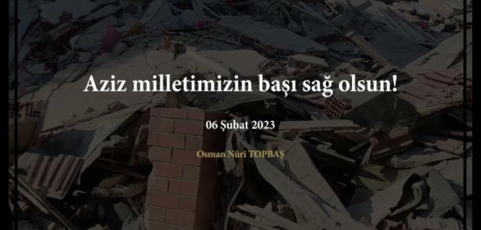 Aziz milletimizin başı sağ olsun!