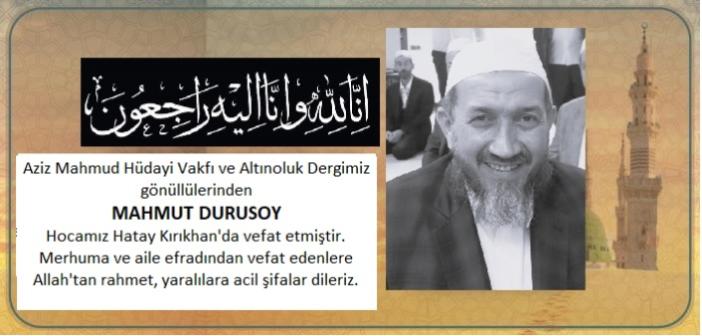 Mahmut Durusoy Hoca vefat etti