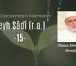 Hak Dostlarından Hikmetler Şeyh Sâdî (r.a.) - 15