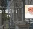 Şeyh Sâdî (r. a.) -17-
