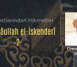 İbn-i Atâullah el-İskenderî  -2-